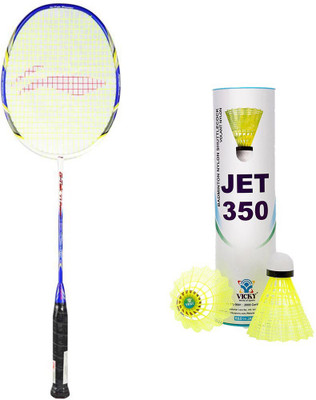 

Li-Ning Li-Ning G-Tek 77 Power 1PC Racquet + 6 Pc Jet 350 Nylon Shuttlecock Combo Badminton Kit