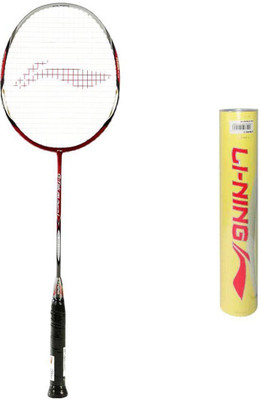 

Li-Ning Li-Ning G-Tek 88 Muscle II Badminton Racquet + Champion Pro Feather Shuttlecock Combo Badminton Kit