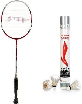 

Li-Ning Li-Ning G-Tek 88 Muscle II Badminton Racquet + A+62 Feather Shuttlecock Combo Badminton Kit