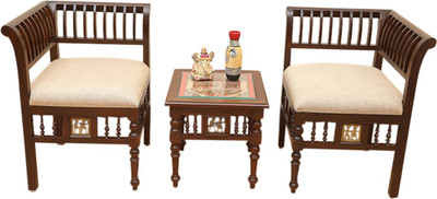 

ExclusiveLane Solid Wood Living Room Chair(Finish Color - Walnut Brown)