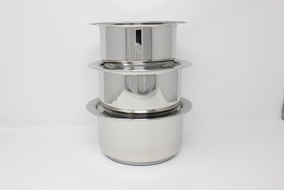 

Premium Stainless Steel Heavy Gauge Tope (Cooking Pot) - Capsule Bottom Pot 1.75 L with Lid(Stainless Steel), Silver