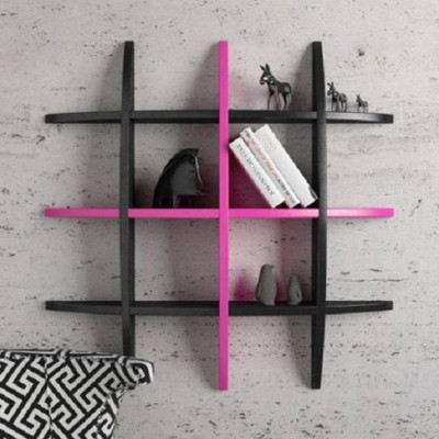 

A.S Wood Wooden Wall Shelf(Number of Shelves - 9)