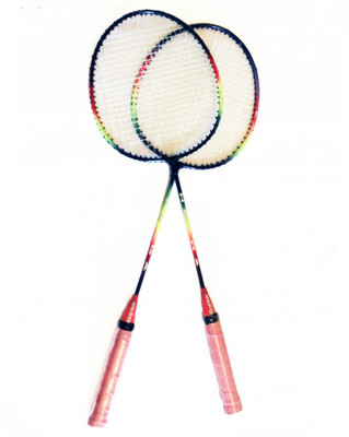 

Heega Mickey pink yellow Pink, Yellow Strung Badminton Racquet(G4 - 3.25 Inches, 500 g)