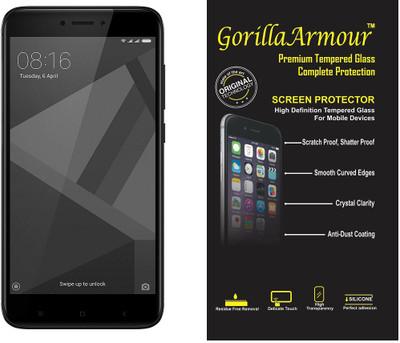 Gorilla Armour Tempered Glass Guard for Mi Redmi 4, Mi Redmi 4X(Pack of 1)