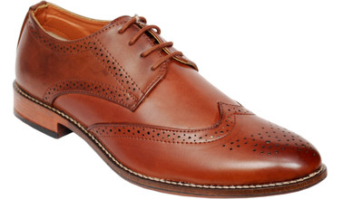 

AK traders I shoes Brown color comfort shoes Lace Up For Men(Brown