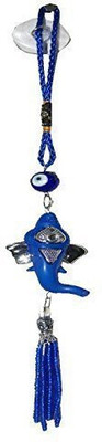 

Vyne Vyne ganesh evil eye wall handing for home/office/car Decorative Showpiece - 21 cm(Plastic, Blue)