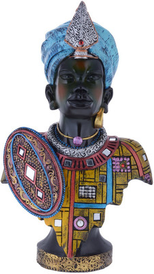 

Guru Kripa HOME DÉCOR HALF BUST AFRICAN BOY SHOW PIECE Decorative Showpiece - 38 cm(Polyresin, Multicolor)