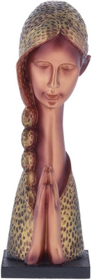 

Guru Kripa HOME DÉCOR WELCOME LADY SHOW PIECE Decorative Showpiece - 37 cm(Polyresin, Multicolor)