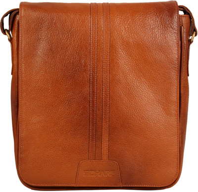 

Scharf Men & Women Casual Tan Genuine Leather Sling Bag