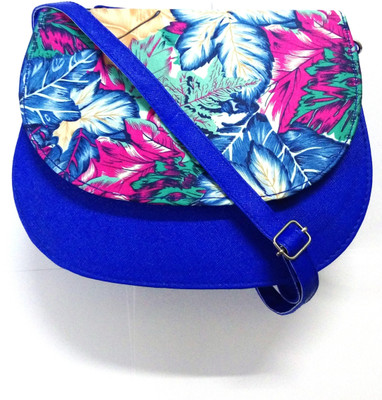 

MODESTIE Girls Casual Blue PU Sling Bag
