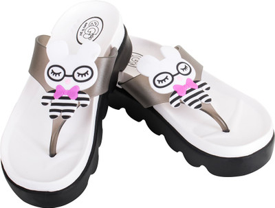 

Go India Store Flip Flops, White