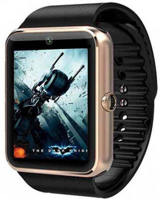 

Onskart Bluetooth Wrist Watch Phone with Camera SIM Card Support Apps like Facebook, Whatsapp, QQ, WeChat, Comp Smartwatch(Black Strap Regular)