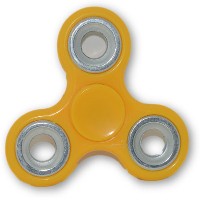 

Toyzstation Fidget Hand Spinner Ultra Speed With Silver Rings(Yellow)