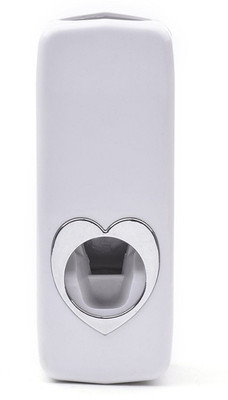 

Italish Automatic Toothpaste Dispenser Plastic Toothbrush Holder(White, Wall Mount)