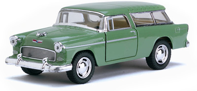 

Kinsmart 5'' 1955 Chevy Nomad 1:40 Scale Die Cast Pull Back Car(Multicolor)