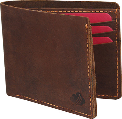 

Drizzle Men Brown Genuine Leather Wallet(6 Card Slots)