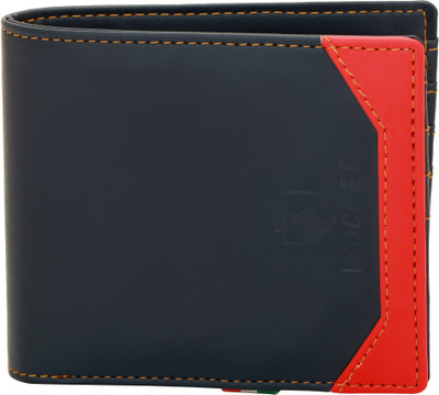 

Wocket Men Blue Genuine Leather Wallet(6 Card Slots), Blue-01