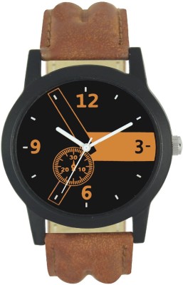 keepkart LOREM 001 Brown Leather Strap Stylish Watch  - For Men   Watches  (Keepkart)
