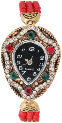 Shivam Retail Stylish Mix Color Full Jewellery Diamond Pearls Strap Watch  - For Girls   Watches  (Shivam Retail)
