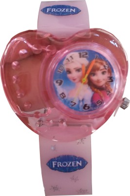 SS Traders Cute Pink Glass Frozen Watch  - For Girls   Watches  (SS Traders)