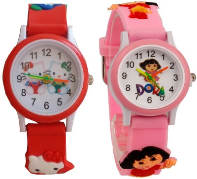 SS Traders Cute Kitty and Dora Watch  - For Girls   Watches  (SS Traders)