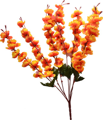 

Roopray Yellow, Orange Orchids Artificial Flower(22.5 inch, Pack of 1)