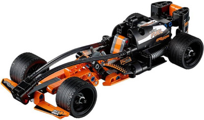 

Montez 137 PCS 3413 Black Champion Racer King Steerer Block Set with Pull Back Technic (Orange)(Multicolor)