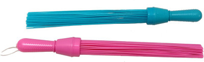 

A.P.ENTERPRISE PLASTIC BROOM Plastic Wet and Dry Broom(Pink, Blue, Pack of 2)