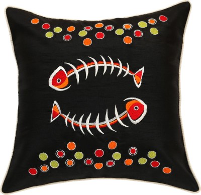 ANS Polyester Cushions Cover(40 cm*40 cm, Multicolor)