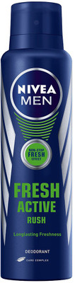 

Nivea Fresh Active Rush Deodorant Spray - For Men(150 ml)