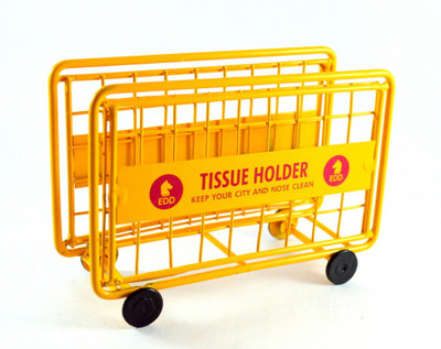 

EK DO DHAI 1 Compartments Metal Tissue Holder(Yellow)