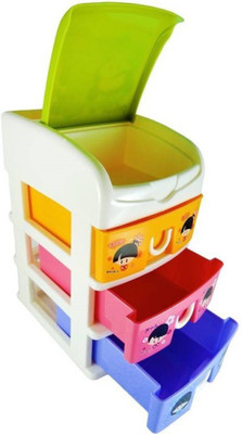 

Palakz 4 Compartments Plastic Drawers(Multicolor)