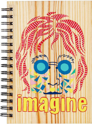 

Pulpypapaya Regular Journal(Handpainted Wooden Journals, Multicolor)