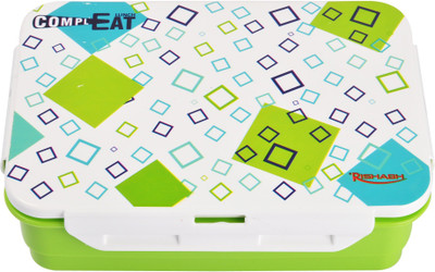 

Rishabh Compleat 2 Containers Lunch Box(600 ml), Green