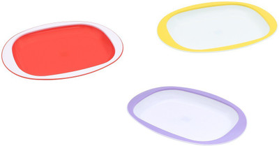 

Rich Craft International New Happily Set of 3 Pcs Tray(Pack of 3)