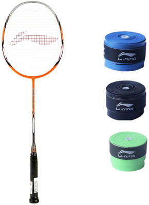 

Li-Ning Li-Ning G-Tek 80 Muscle II Badminton Racquet + 3 PC GP 20 Grip Combo Multicolor Strung Badminton Racquet(S2, 86 g)
