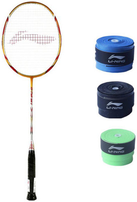 

Li-Ning Li-Ning G-Tek 98 II Badminton Racquet + 3 PC GP 20 Grip Combo Multicolor Strung Badminton Racquet(S2, 86 g)