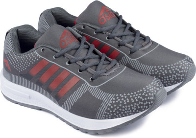 

Asian BRAVO-11 Running Shoes For Men(Grey, Red, Gray