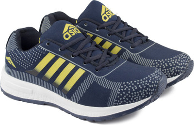 

Asian BRAVO-11 Running Shoes For Men(Navy, Yellow