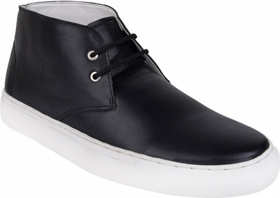 

Lagom Men Ankle Length Black Sneakers For Men(Black