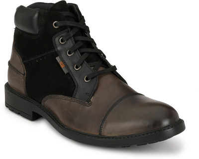 

Delize Genuine Leather Mild Ankle Boots For Men(Black