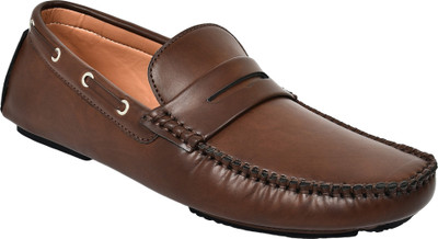 

Lagom Men's Brown Driving Loafers For Men(Brown