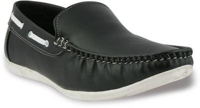 

Barton Stylish For Men And Boys Slip On Leather Loafers For Men(Black