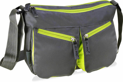 

My Pac Db Men & Women Casual Grey Polyester Sling Bag