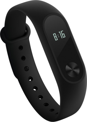 Mi Band 2(Black Strap, Size : Regular)