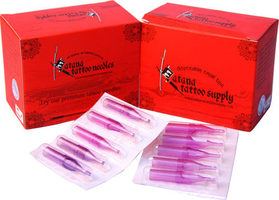 

KATANA 5FT - Small Plastic Tip Disposable Flat Tattoo Needles(Pack of 50)