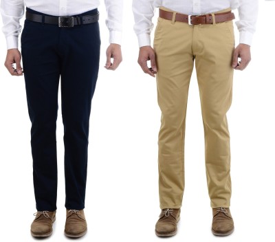 BEN MARTIN Slim Fit Men Multicolor Trousers