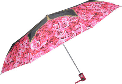 

Fendo 3 fold Auto Open Beautiful Flower multi color Umbrella(Multicolor)