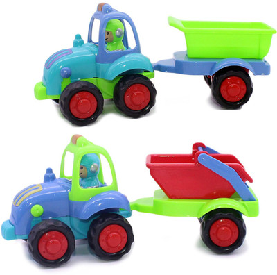 

Smiles Creation Bright Colour with Truck Set Toy for Kids - Set of 2(Multicolor)