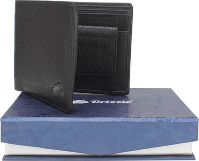 

Drizzle Men Black Genuine Leather Wallet(3 Card Slots)